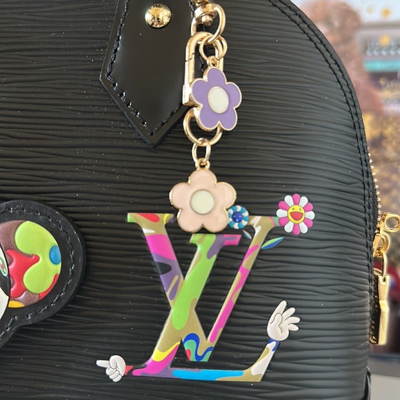 2025 LV x TM Louis Vuitton x Takashi Murakami Alma BB Epi Panda Bag Dubai Mall - Picture 6 of 7